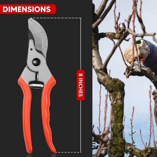 Ножици за подстригване YIYITOOLS, Градински Ножици С една Ръка, Градински Ръчни Инструменти За Изрязване на Дървета с Гумени