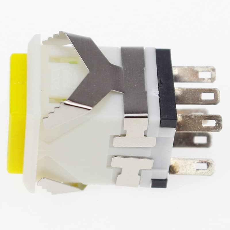 1 бр. 6-контактен ключ ключ с квадратен капак незабавни действия/заключване 3A/250 В 6A/125 В - (Цвят: бял, размер: