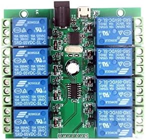 WINIC CH340 USB-Сериен Восьмиступенчатый USB-Relay Модул Интелигентен Превключвател за Управление на