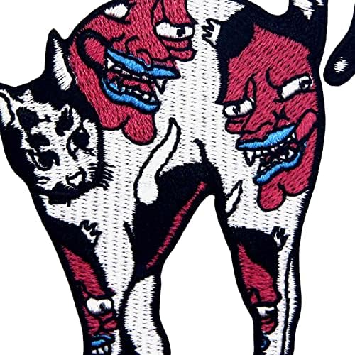 Татуировка Котка Демон Нашивка Бродирана Апликация На Иконата На Желязо В Зашит Эмблеме