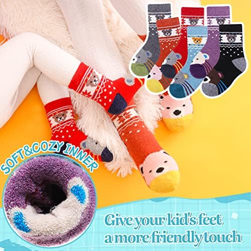 Eocom/ Бебешки Вълнени Чорапи За Момчета И Момичета, Топли Туристически Минерални Зимни Уютните Меки Дебели