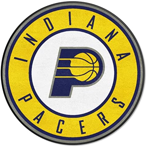 FANMATS 18837 Кръгла Мат NBA Indiana Pacers Диаметър 27 см