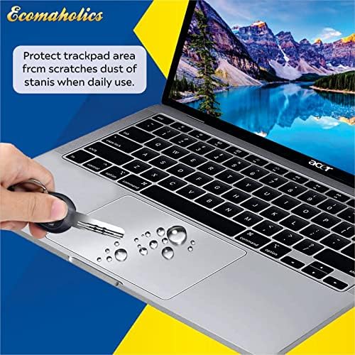 (2 броя) Защитно покритие тъчпада на лаптопа Ecomaholics за лаптоп Dell Latitude E5470 HD Business 14 инча, Прозрачно