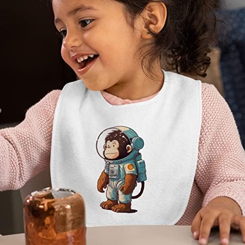 Детски Престилки Monkey Astronaut - Лигавници за Хранене на деца-Астронавти - Тематични Престилки за хранене