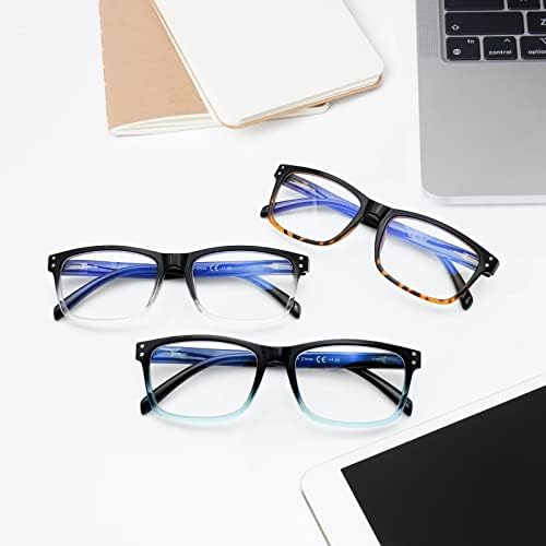 Очила за четене SIGVAN, 5 опаковки, блокиране на Синя Светлина, От напрежението на очите, белите Дробове Модерни Компютърни Ридеры за Мъже и Жени (на 5 групи-1,75)