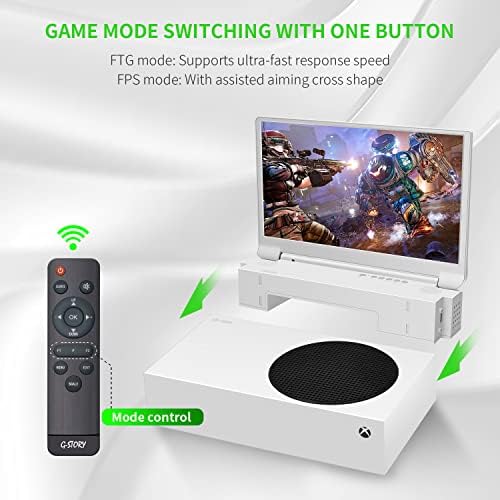 Портативен гейминг монитор G-STORY 15,6 HDR IPS с разделителна способност 2K и честота от 165 Hz за грижа за очите за Xbox