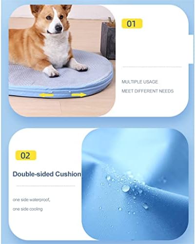 CZDYUF Summer Пет Cool Pad Легло за домашни любимци Диван за кучета Комфортен Голям Стол за кучета с подвижен калъф (Цвят: