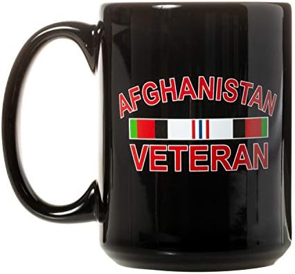Лентата на Ветеран от Афганистан на Операция Трайна свобода в Близкия Изток и 11 Септември - Военни на САЩ, 15 грама, Луксозна Двустранен Кафеена Чаша за чай