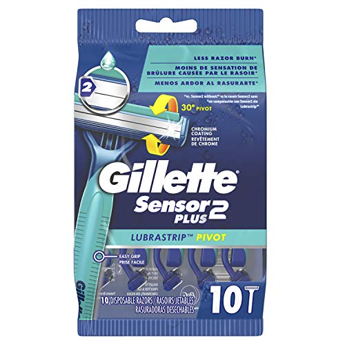 Мъжки Еднократни Самобръсначки Gillette Sensor2 Plus с въртяща се глава, количество 10 броя