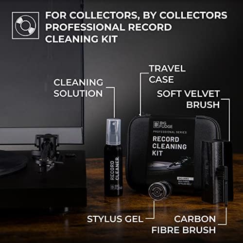 Стартов набор от серия Big Фъдж Professional: В комплекта е включена четка за почистване на винил Velvet, чистящая течност,