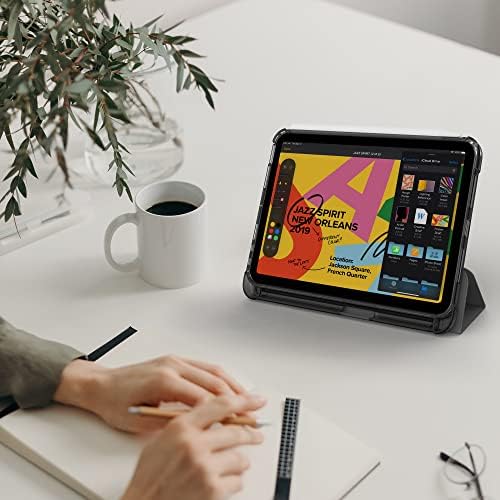 Калъф Aoub за iPad Mini 6 8,3 Инча 2021 с държач за Моливи, Удароустойчив Тънък калъф Smart Stand Премиум-клас