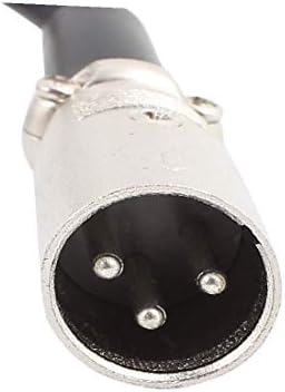 Нов Lon0167 RC-131 от 1 Отлично щепсела до 2 надеждни ефективни штекеров Черно XLR Кабел за микрофон, Кабел с Посеребренным жак дължина 20 инча (id: f31 4f 41 5e7)