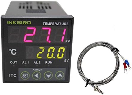Inkbird Цифров PID Регулатор на Температурата Позиционен Регулатор на Термостата Ac 100 до 240 v ITC-100RH с Термопарой K