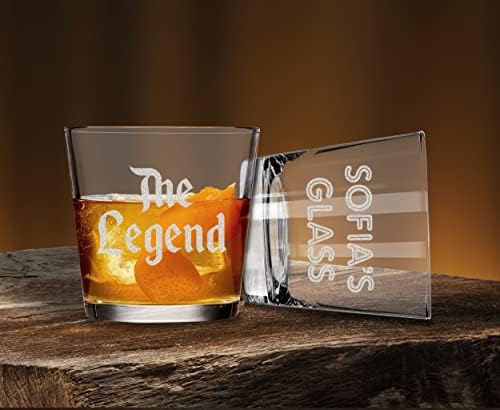 TEEAMORE Персонализирани Старомодна Чаша за Коктейли Rocks Въведете Вашия Текст В Чаши за уиски С Надпис Подарък Към