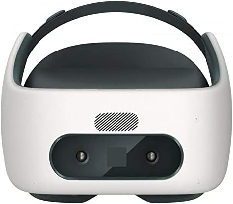 Слушалки виртуална реалност YBOS Pro 6DOF в комплект миндально-бели на цвят, включително и контролери за виртуална реалност,