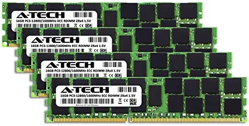 Комплект оперативна памет A-Tech обем 64 GB (4x16 GB) за HP ProLiant DL380p G8 - DDR3 1600 Mhz PC3-12800 ECC, регистриран