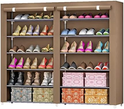 MMLLZEL Home Входна двойна врата в къща под наем, Просторен Двухрядный 6-слойный Комбиниран шкаф за обувки (Цвят:
