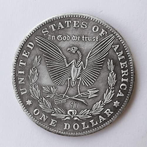 [Двойка ангели] 1899 Ангел на Любовта е Демон Блуждающая Монета Колекция от Конци за монети Морган Модел крило