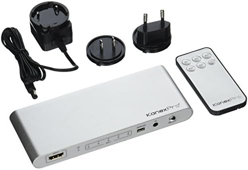 Комутатор KanexPro 4K, HDMI, 5 x 1, сребрист (SW-HD20-5X14K)
