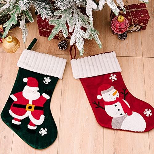 Ronglry Коледни Чорапи Персонализирани Коледна Украса Чорапи Подаръци, Коледни Чорапи, Съраунд Вязаный Отглеждане