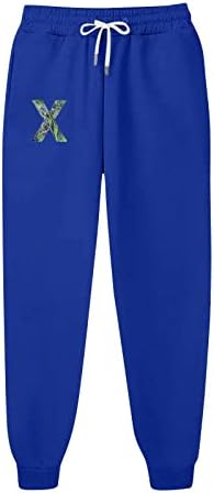 Дамски Спортни Панталони JoRasa Сив цвят с Графичен Дизайн, Спортни Панталони с Еластичен Ластик На Талията, Панталони