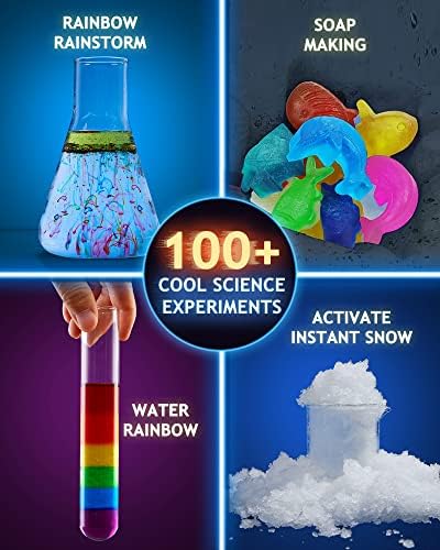 Japace 100 + Научен Определени за експерименти за деца от 4 до 12 Години, с Много интересни Идеи за Подаръци за Коледа