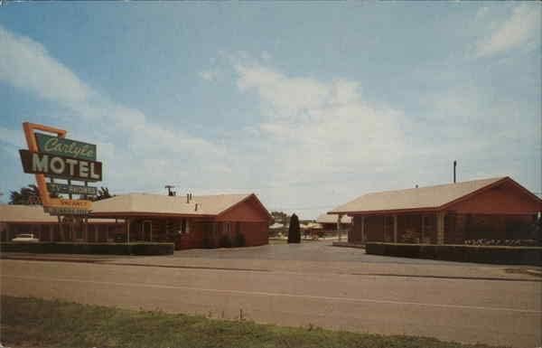 Мотел Карлайл в Оклахома Сити, щата Оклахома, Оригиналната реколта картичка