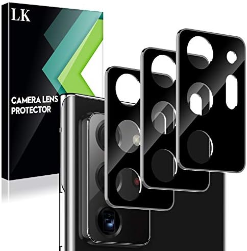 LK [3 опаковки] Защитно фолио за обектива на камерата, която е съвместима с Samsung Galaxy Note 20 Ultra, закалено стъкло,