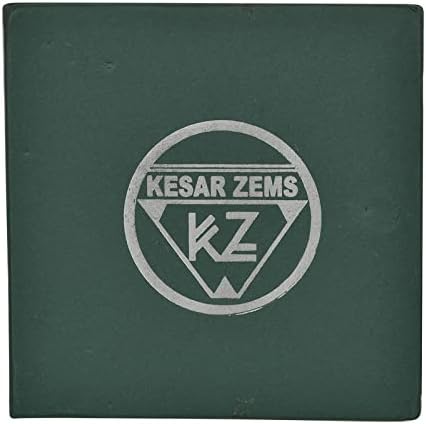 Янтра KESAR ZEMS от чиста мед Bhaktamar (Stotra/Шлок/Гата-40) в полето KZ (7,5 см х 7,5 см х 0,01 см) кафяв цвят.