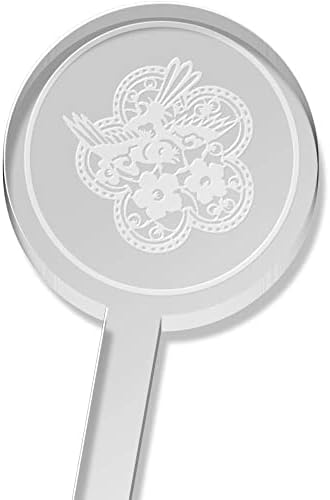 Azeeda 5 x Високи Бъркалка за напитки Oriental Bird & Flowers /Пръчки за коктейли (DS00052552)