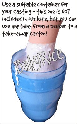Комплект за детска леене BabyRice / Крем рамка размер 11,5x8,5 инча в стил Шебби-Шик / Черна лента на 3 дупки