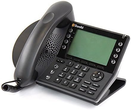 Телефон ShoreTel ПР 480G, черен (актуализиран) (захранване в комплекта не са включени)