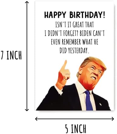 OystersPearl Поздравителна картичка честит рожден Ден на Доналд Тръмп - Забавно Поздравителна картичка честит рожден