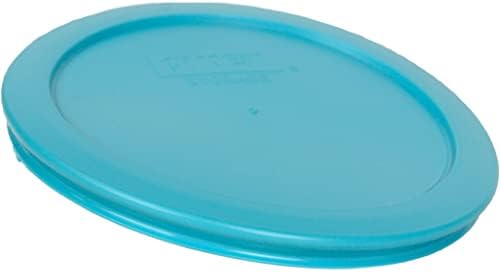 Огнеупорно 7201-Кръгла пластмасова капачка за съхранение на продукти за 4 чаши Surf Blue - 4 опаковки