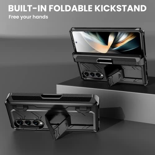 Калъф Maxdara за Galaxy Z Fold 4, Калъф Z Fold 4 с притежателя на S Pen и стойка, в пълен размер, калъф със
