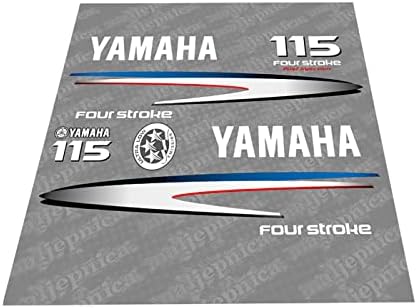 Подмяна на 411 Етикети на вторичния пазар за Yamaha 115 Четиритактов (2002-2006 Година) в Сиво-бяло Окачен Набор