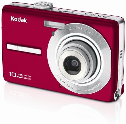 10,3 мегапиксела цифров фотоапарат Kodak Easyshare M1063 с 3-кратно оптично увеличение (червен)