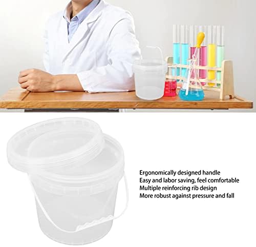 5шт Химически Барабан Герметизирующая Опаковка Кофа За Боя Кръгло материали, полипропиленови е Пластмасова