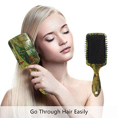 Четка за коса на въздушна възглавница, Пластмасов за Боядисана Яна Брейгеля Младши, Подходящ за добър масаж и Антистатични