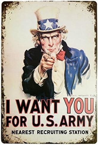ARTCLUB I Want You за Армията на САЩ Ретро Метална Лидице Табела, Реколта Табела, Плакат Домашен Бар Декора на Стените