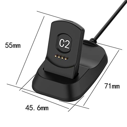 LOKEKE за TicWatch Mobvoi C2 Магнитен USB-кабел За зареждане, Докинг станция за Смяна на USB-Зарядно устройство
