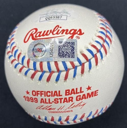 Владимир Гереро 1-ва ASG Подписа Бейзболен логото на All Star Game 1999 JSA - Бейзболни топки с Автографи