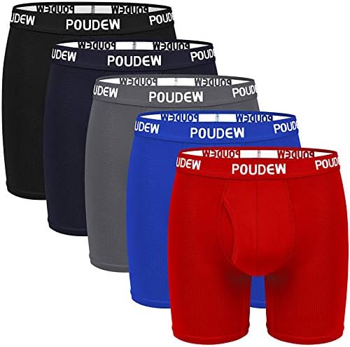 Мъжко бельо POUDEW, Мрежести Гащи-боксерки Active Performance (обикновени или с дълги штанинами), 5 опаковки