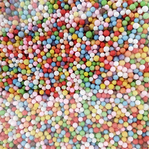2,5-3,5 mm Мини Цветни Кръгли топки от стиропор, Украса за Кристал бутилки, Пълнеж за възглавници /дивана, на Топчета от стиропор, 7000-8000 топки Във всяка чанта (зелен)