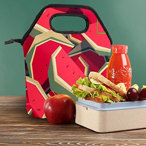 Чанта за обяд GUEROTKR за Мъже, Изолиран Обяд-Бокс, Кутия за Обяд за Възрастен, Плодов Червена Диня модел