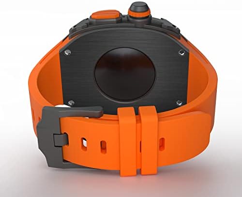 VeveXiao Здрав калъф с каишка, Съвместима с Apple Watch Ultra bands 49 мм, Метален Защитен Калъф с каишка