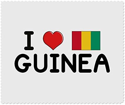 Azeeda 2 x Кърпички за почистване на лещи и очила от микрофибър I Love Guinea (LC00017849)