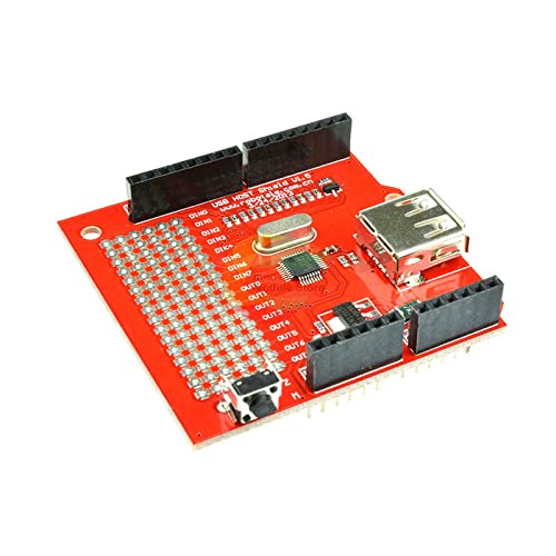 Такса за разширяване на ПХБ Shield, USB Host за Arduino MEGA red