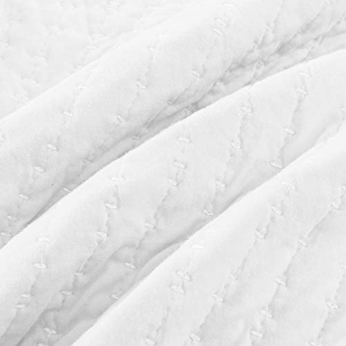 Комплект стеганого одеяла PAVEL NEW YORK Reversible - 2 Ватирани калъфки за възглавници и покривки от мек памук, трико - Пълнеж