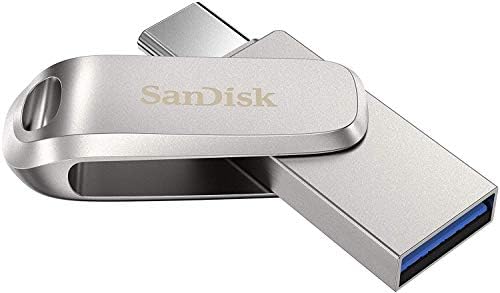 USB-памет SanDisk 128 GB Ultra Dual Drive Luxe Type-C (2 комплекта) Флаш памет за смартфони, таблети и компютри